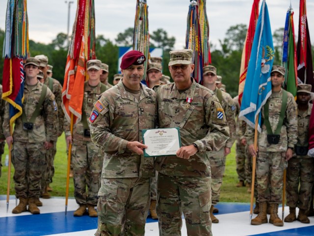 The Marne Division&#39;s Change of Command Ceremony