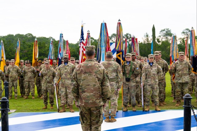 The Marne Division&#39;s Change of Command Ceremony