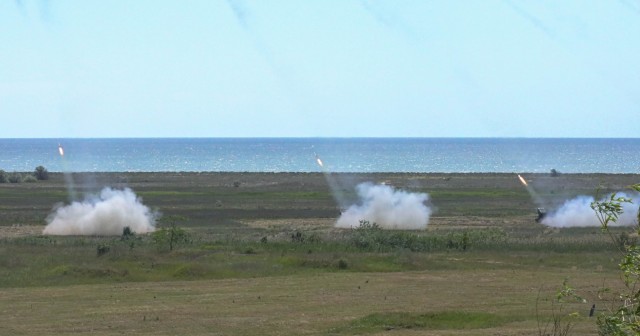 NATO rockets fly from the Black Sea coast in support of Exercise Saber Guardian 23