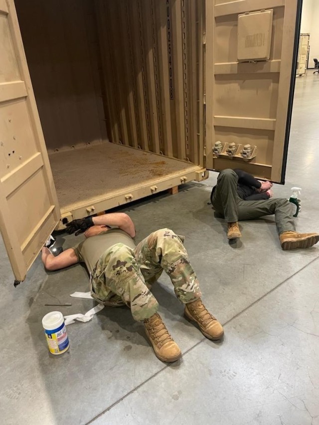 AFSBn Lewis-McChord prepares containers for shipment to Australia in support of Talisman Sabre 2023