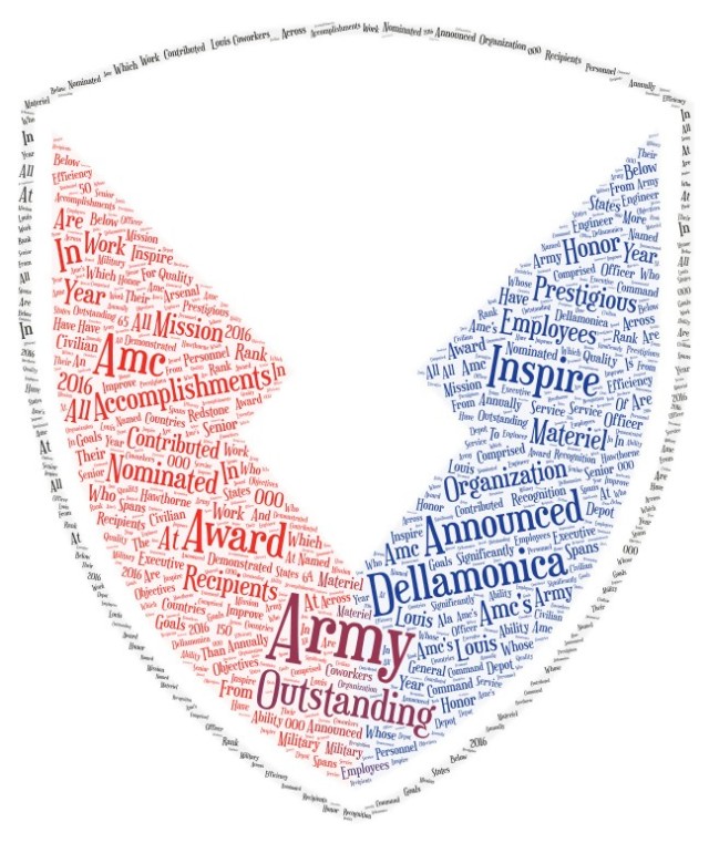 U.S. Army Materiel Command announced the recipients of the prestigious Louis Dellamonica Award for Outstanding AMC Personnel of the Year for 2022.
U.S. Army graphic by Eben Boothby
