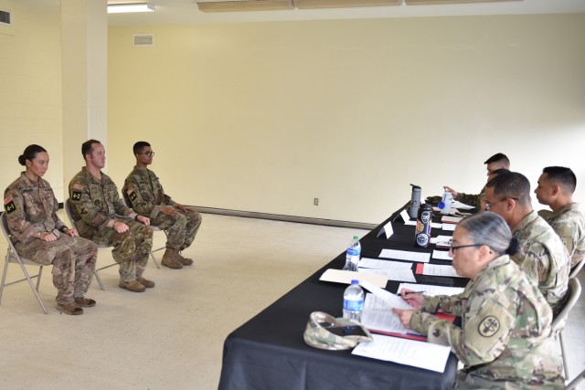 The final day of the four-day Best Squad Competition – June 8 – included answering questions from a board of brigade command sergeants major.
