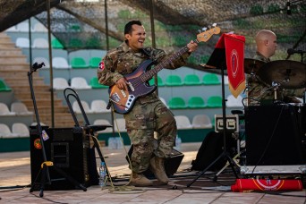 A Bazaar Band: 23rd Army Band entertains the troops in Agadir, Morocco during African Lion 2023