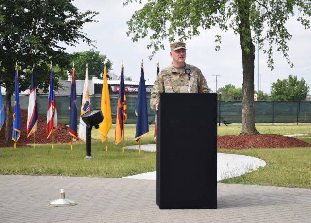 Maj. Gen. Darren Werner speaks at the Army Birthday Observance