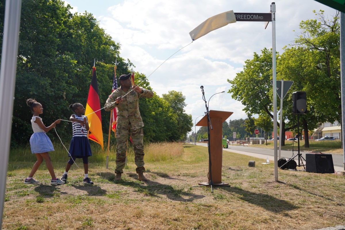 USAG Bavaria celebrates its new Freedom Road Article The United