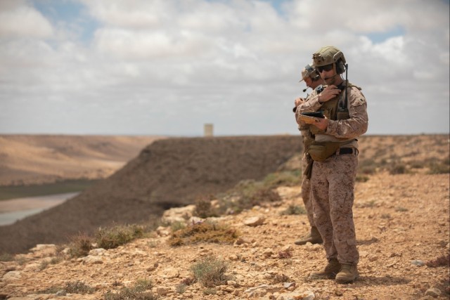 Marines Rehearse Close-Air Support with Moroccan Fighter Pilots