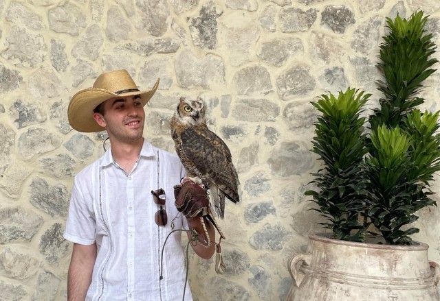 1st Lt. Adam Andre during a personal trip to Parras de la Fuente, Coahuila, Mexico, considered one of the country’s &#34;pueblos mágicos&#34; (magic towns).