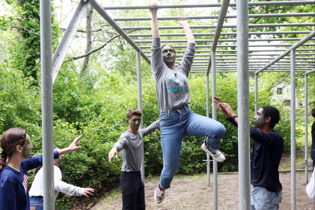 Rising high school seniors experience Military Day during second session of SLE