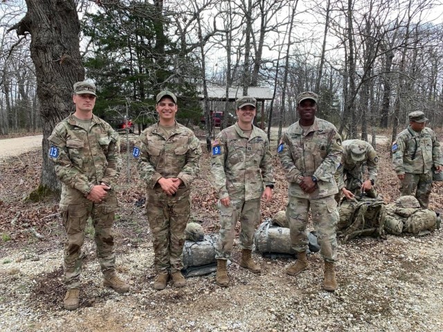 U.S. Army 1st Lt. Christopher Coughlin (left) from the 25th Chemical, Biological, Radiological, Nuclear, Explosives (CBRNE) Company (Technical Escort), participates in the CBRN Best Warrior Competition on Fort Leonard Wood, Missouri. A native of Tacoma, Washington, Coughlin was recently selected for the 75th Ranger Regiment.