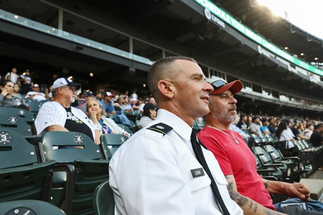 Chicago White Sox honors two local servicemembers on Pride night game