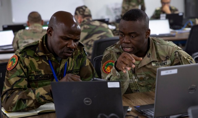 U.S. Army Leaders Collaborate with Partner Nations in STAFFEX During African Lion 2023