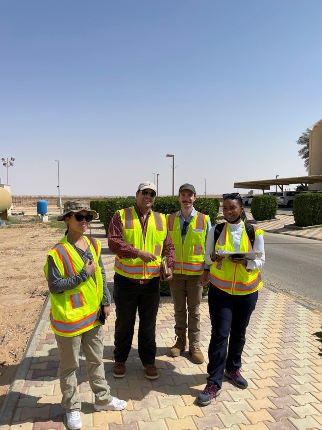 Army Fellows do a site facilities assessment in Saudi Arabia