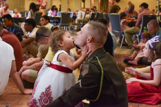 Fort Riley program connects Fathers and Daughters at tea party