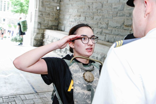 The New Class of 2027 kickstarted their day by enduring trials and obstacles and adapting to West Point culture as the cadet cadre guided them through multiple stages that brought them closer to becoming new cadets during Reception Day on June 26...