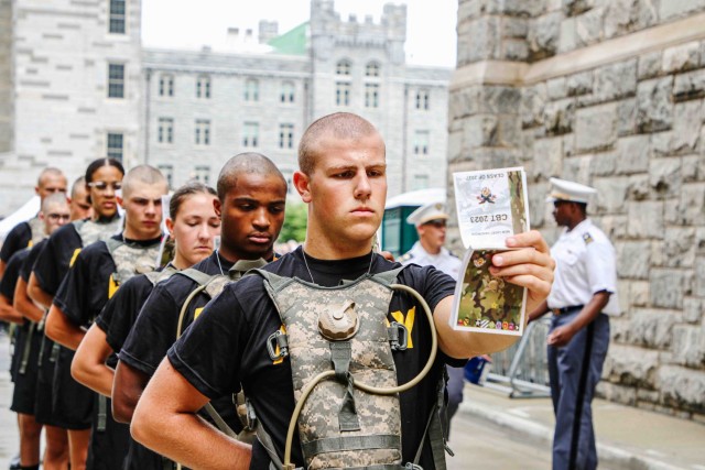 The New Class of 2027 kickstarted their day by enduring trials and obstacles and adapting to West Point culture as the cadet cadre guided them through multiple stages that brought them closer to becoming new cadets during Reception Day on June 26...
