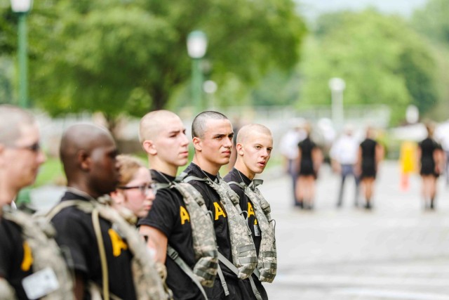 The New Class of 2027 kickstarted their day by enduring trials and obstacles and adapting to West Point culture as the cadet cadre guided them through multiple stages that brought them closer to becoming new cadets during Reception Day on June 26...