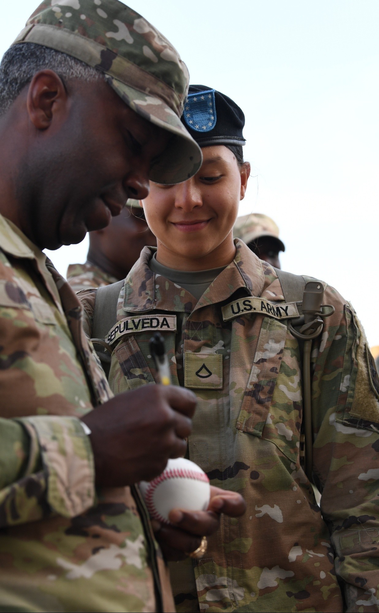 Trading bases: Soldiers watch local ballgame | Article | The United ...