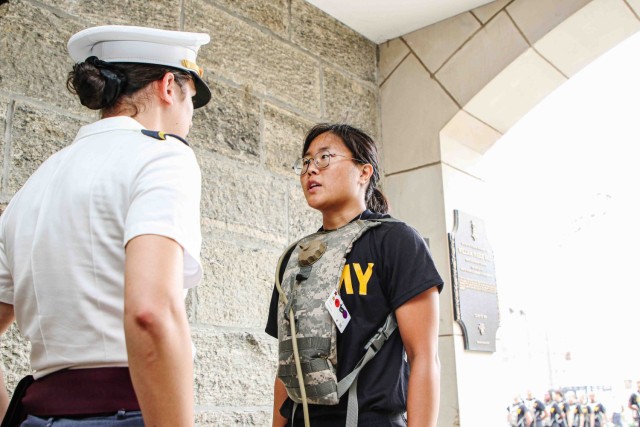 The New Class of 2027 kickstarted their day by enduring trials and obstacles and adapting to West Point culture as the cadet cadre guided them through multiple stages that brought them closer to becoming new cadets during Reception Day on June 26...