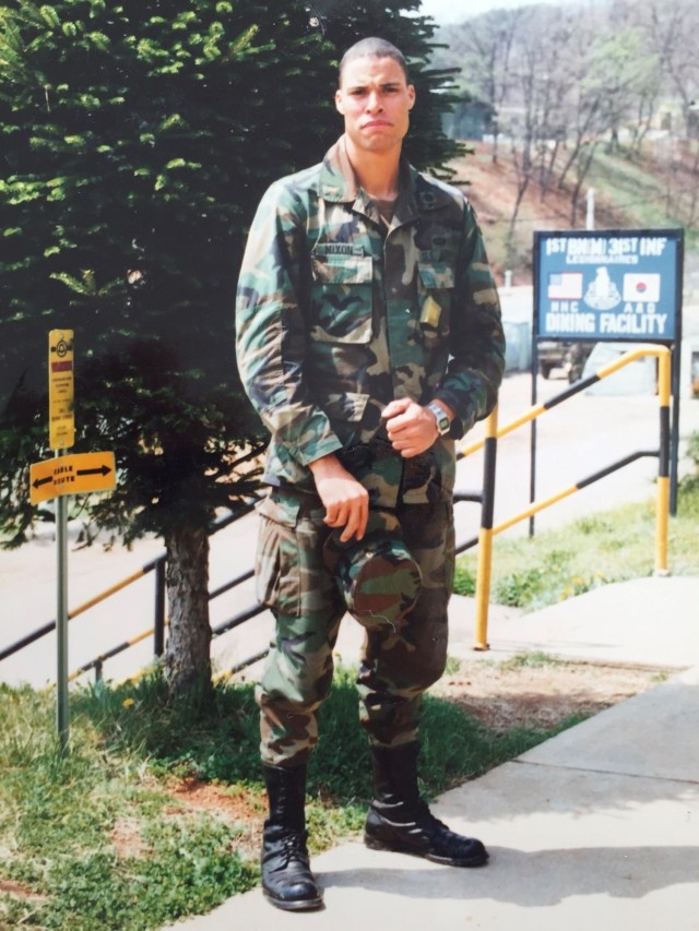 Laurence Mixon is the Special Assistant to the Program Executive Officer for Program Executive Office Intelligence, Electronic Warfare & Sensors. This is a photo of him during his Military Intelligence days.