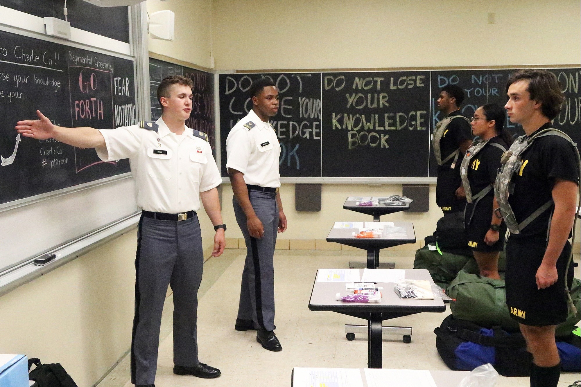 Cadet Cadre Take Leadership Reign To Guide Class Of 2027 Through Cadet