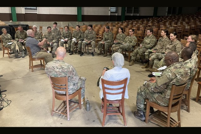 Civilian staff, faculty and coaches take part in the Civilian-Military Experience (CivMX). CivMX offers participants the opportunity to experience an immersive 3-day field training exercise that mimics cadet life and training. Led by SCPME...