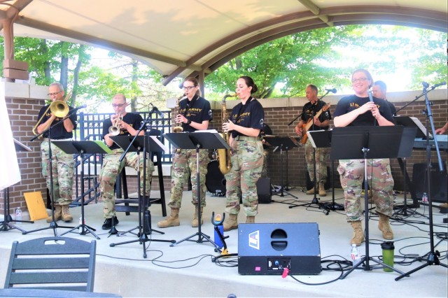 204th Army Band in action at Fort McCoy&#39;s 2023 Army Birthday Celebration