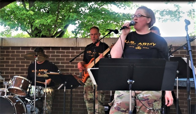 204th Army Band in action at Fort McCoy&#39;s 2023 Army Birthday Celebration
