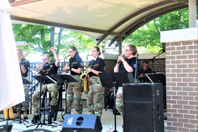 204th Army Band in action at Fort McCoy&#39;s 2023 Army Birthday Celebration