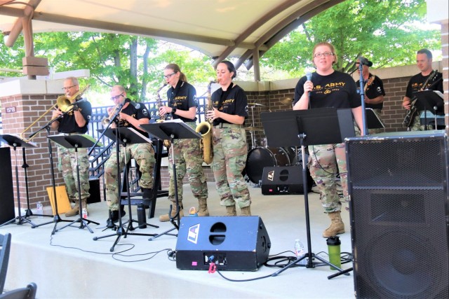 204th Army Band in action at Fort McCoy&#39;s 2023 Army Birthday Celebration