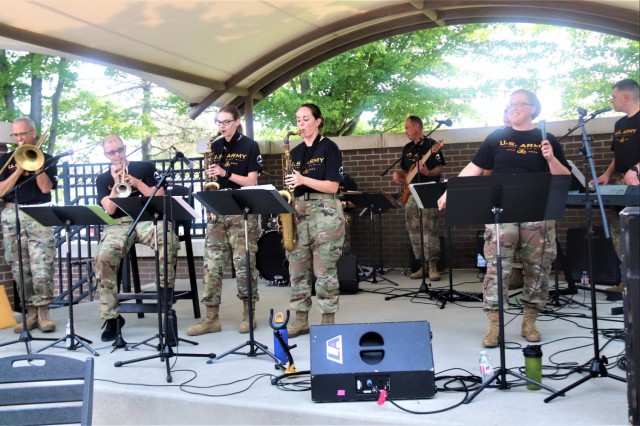 204th Army Band in action at Fort McCoy&#39;s 2023 Army Birthday Celebration