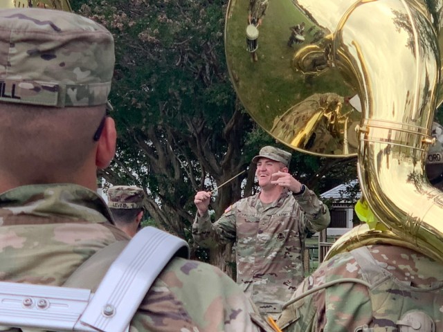 Commander leads the band