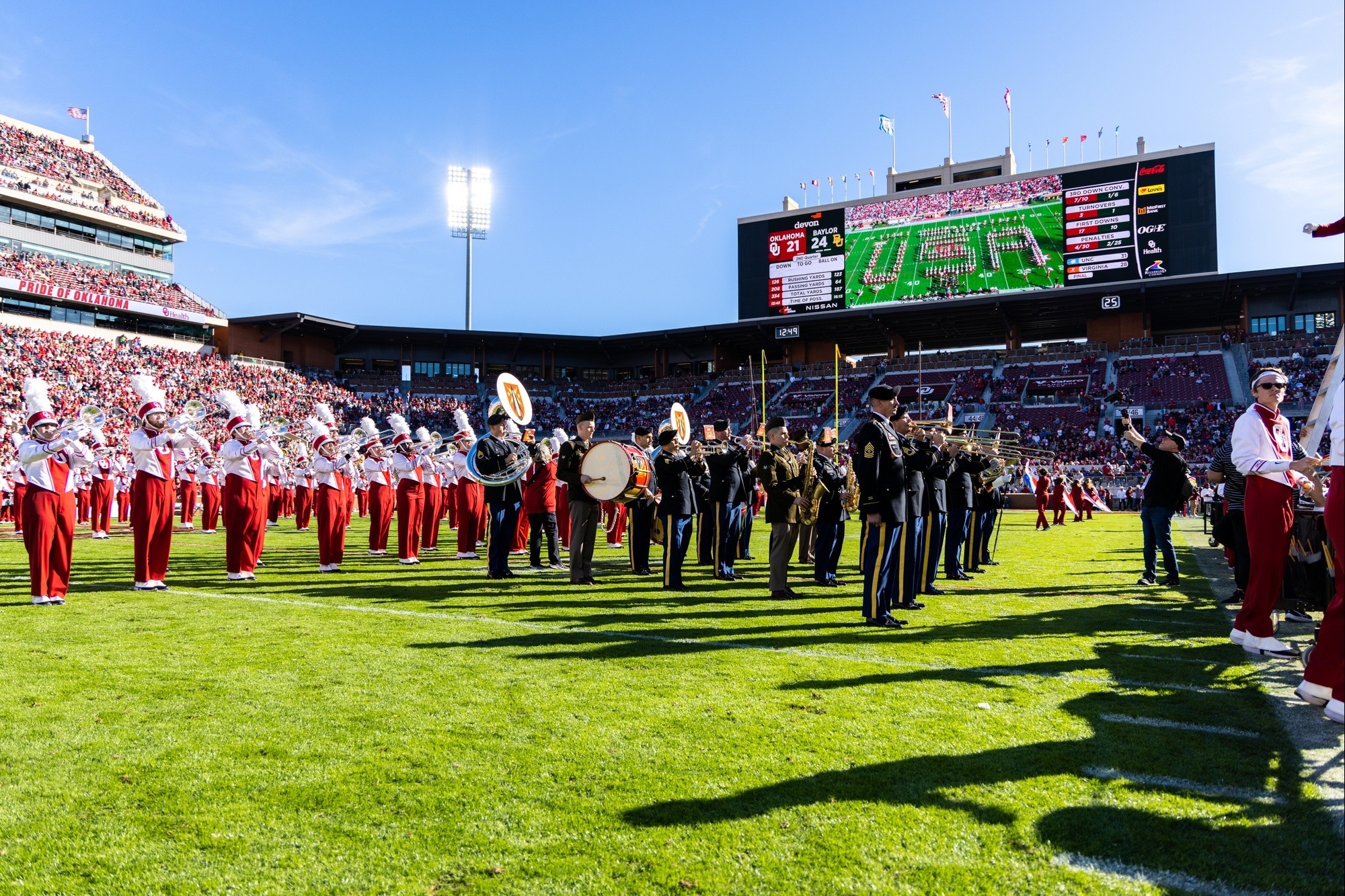 77th Army Band plays at Texas Rangers game, Article