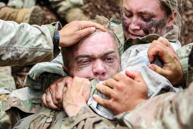 CFT Combatives 8th Co. engage in combatives portion of CFT.