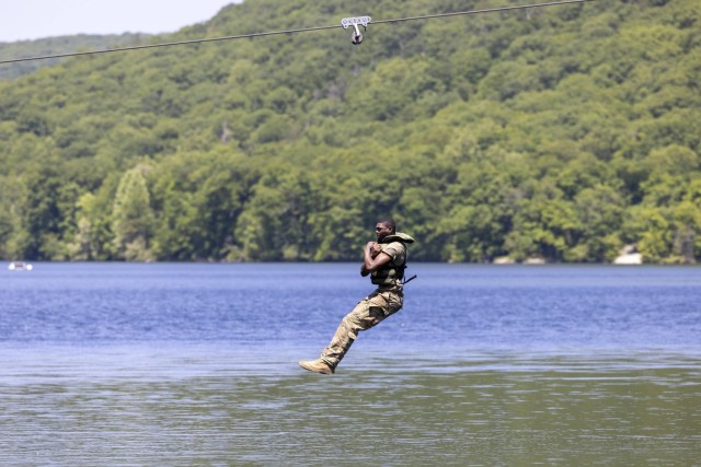 Water Confidence Course, Camp Buckner, West Point, NY on May 31, 2023.