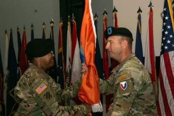 ISEC passes guidon to new commander