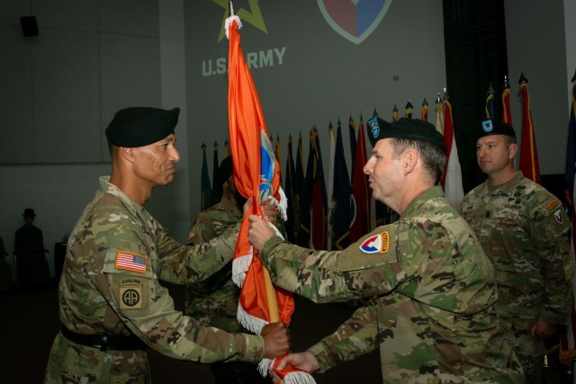 ISEC passes guidon to new commander