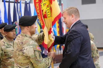 CAMP WALKER, Daegu, South Korea – Col. Brian P. Schoellhorn concluded his two years in command of U.S. Army Garrison Daegu by passing the colors to Col....