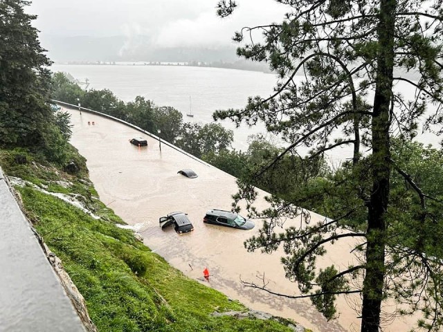 Torrential thunderstorms barreled into West Point and the Highland Falls community in the wake of the flash flood last week Sunday that left New York State&#39;s Hudson Valley inundated with flooded homes and impassable roads on July 9.