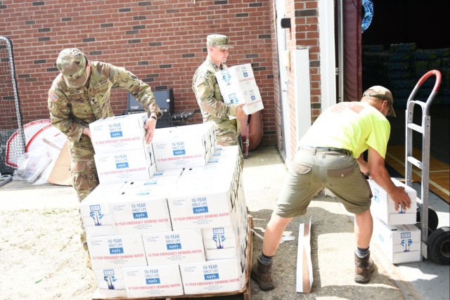 Vermont National Guard Delivers Water After Flooding