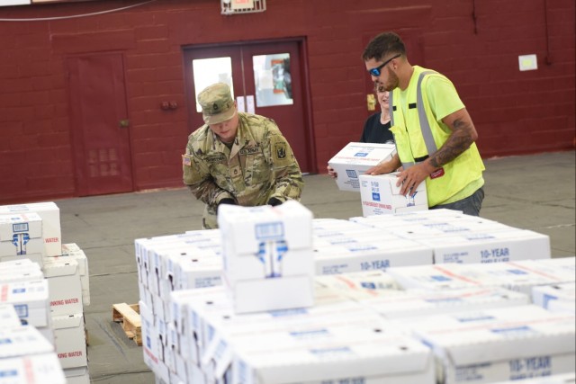 Vermont National Guard Delivers Water After Flooding