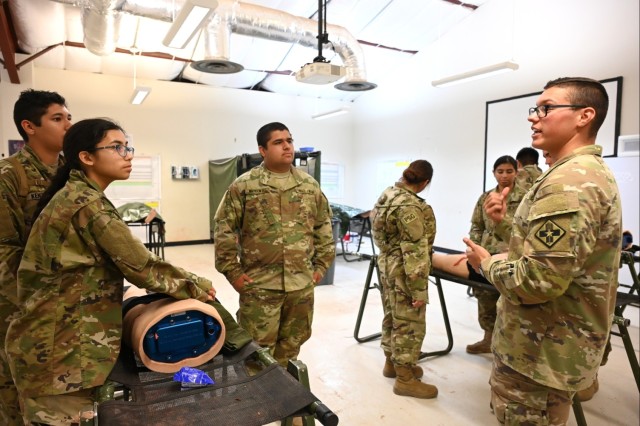 MEDCoE instructors, drill sergeants give San Antonio JROTC cadets a glimpse of Army life