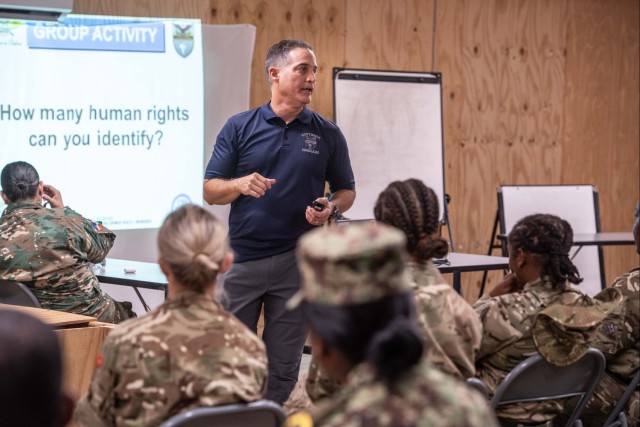 Human rights training during TRADEWINDS 23