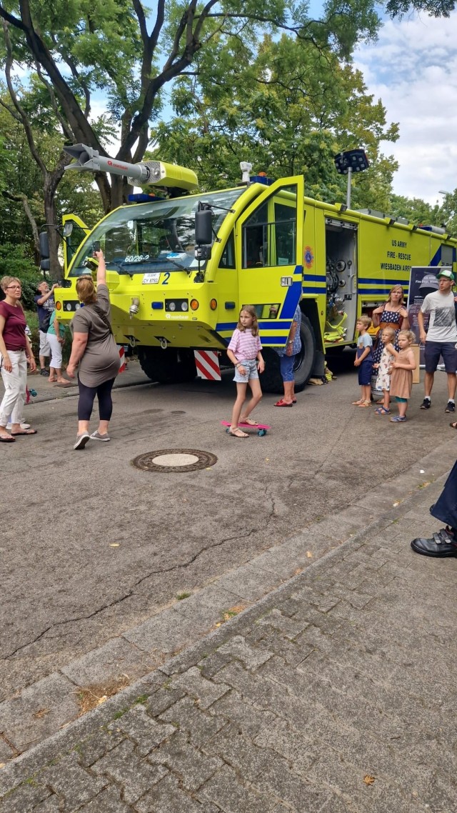 USAG Wiesbaden Fire Department participates in community events with HN volunteer fire departments