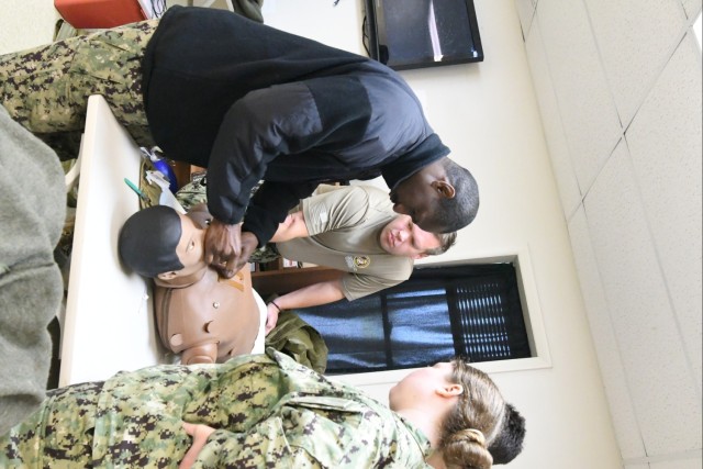 Navy Reservists hone medical skills during annual summer training at Fort Drum