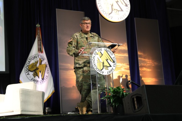 “War remains a contest of wills between human beings:  people,” said Gen. James Rainey, Army Futures Command commanding general, who spoke July 27 at the at the Association of the U.S. Army Warfighter Summit and Exposition in Fayetteville, N.C.  