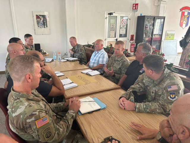 Garrison Commander meets with Darby Military Community Workforce