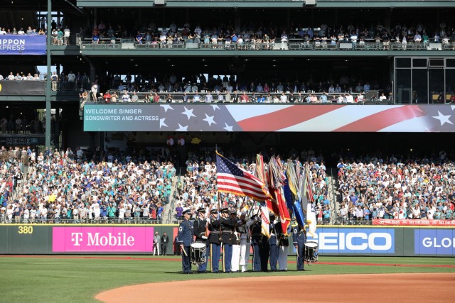 Joint Armed Forces Color Guard at 2023 MLB All-Star Game