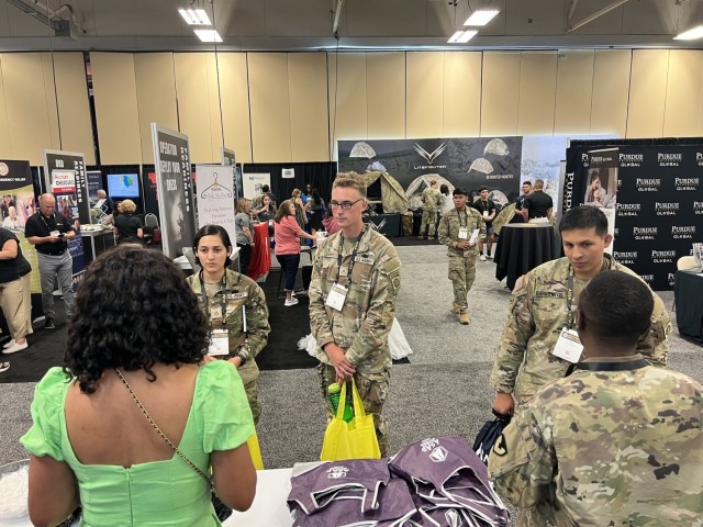 Fort Liberty Garrison connects with the community at AUSA Warfighter Summit