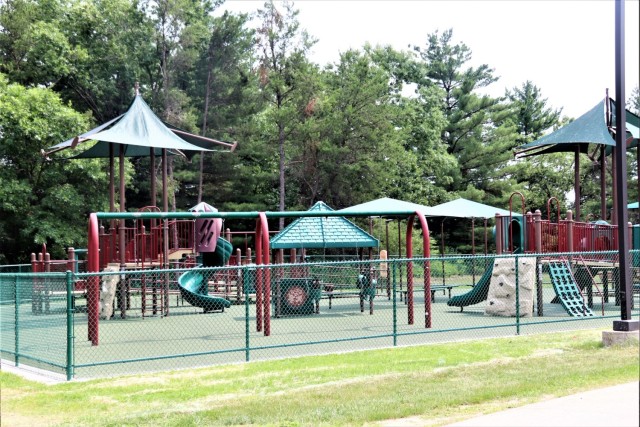 Floor replacement completed at Fort McCoy&#39;s Pine View Campground playground