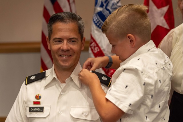 Lt. Col. Nathan C. Cantwell and William Cantwell